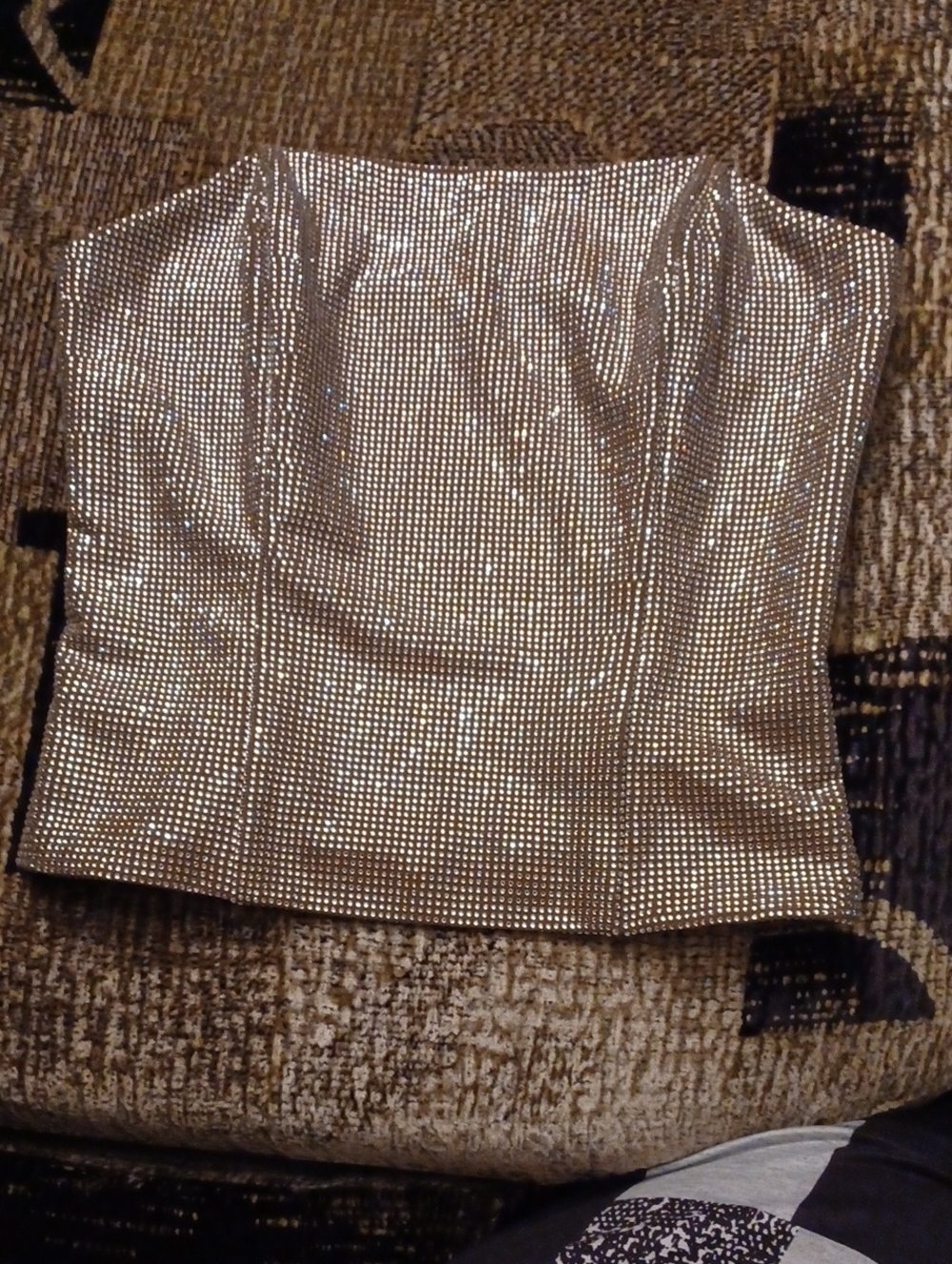 4/$80 New Fashion Nova Strapless Rhinestone Corset Top - Fits Size XS/XXS